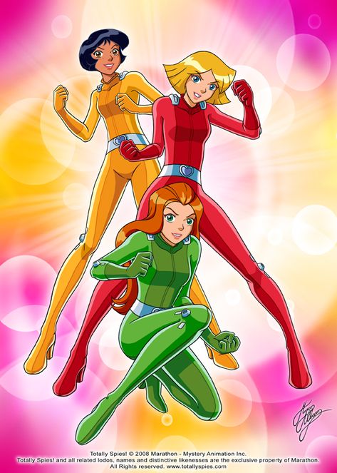 Spy Cartoon, 90s Cartoon Characters, Spy Shows, 2000s Cartoons, Drawing People Faces, Totally Spies, 90s Cartoon, Archie Comics, Cartoon Games