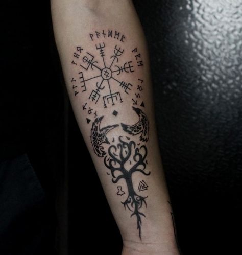 Ygdrassil Tattoo, Ego Tattoo, Viking Tattoos, Alter Ego, Tattoo Designs, Tattoos