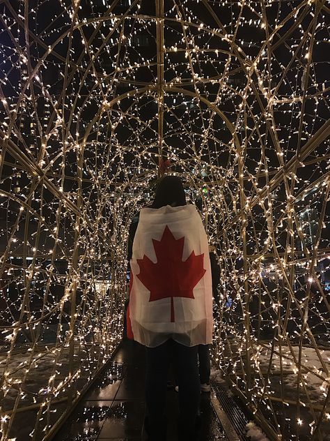 Picture taken during Christmas time in Vancouver, BC.  #Canada #Lights #Photography #Vancouver #Christmas #Flag Vancouver Christmas, Lights Photography, Vancouver Bc Canada, Christmas Flag, Bc Canada, Vancouver Canada, Vancouver Bc, Canada Flag, Christmas Time