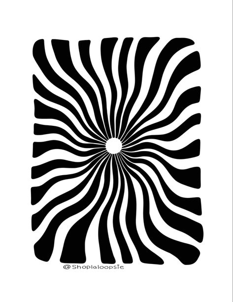 Black Background Painting Trippy, Trippy Doodle Art Black And White, Cool Designs To Draw Pattern Trippy, Trippy Designs Pattern, Black And White Design Art, Sketch Guidelines, Trippy Wall Mural, Spiral Design Pattern, Black And White Graphic Art