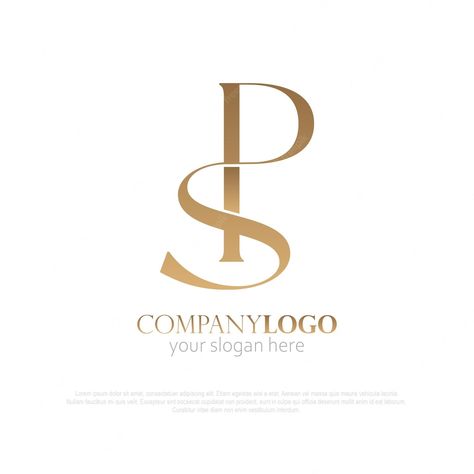 Premium Vector | Vector monogram sp logo elegant gold Sp Monogram Logo, Sp Monogram, Sp Logo, Paper Background Design, Elegant Logo, Furniture Designs, Beauty Photos, Monogram Logo, Paper Background