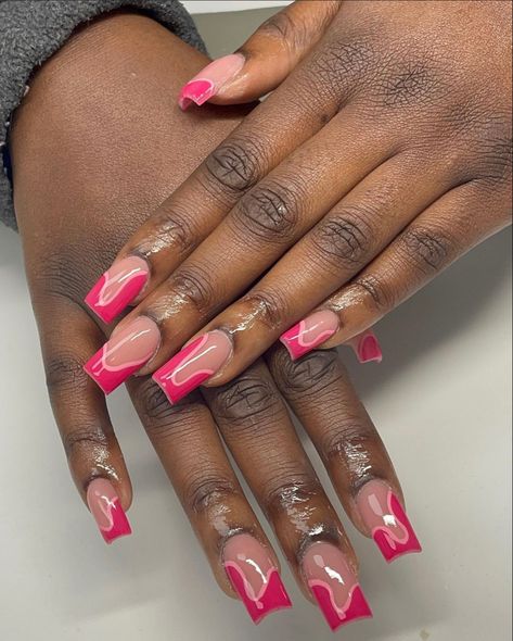 Bday Nails, Short Nail, Unique Acrylic Nails, Nail Bar, Nails Inspo, Short Nails, Pink Nails, Nail Inspo, Acrylic Nails