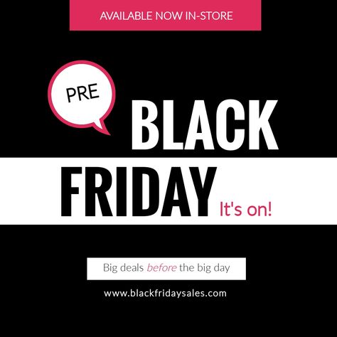 Pre Black Friday Sale Instagram Post Template Visme Facebook Post Template, Pre Black Friday, Facebook Post, Black Friday Promotions, Social Media Templates, Facebook Posts, Instagram Post Template, Friday Sale, Post Templates