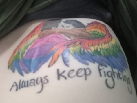 Destiel tattoo Destiel Tattoo, Supernatural Tattoos, Supernatural Tattoo, Destiel, Supernatural, Tattoos