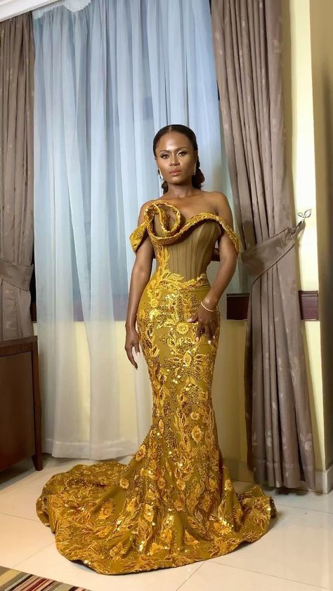 Nigerian Bridesmaid Dresses, Engagement Clothes, Nigerian Traditional Dresses, Nigerian Wedding Dresses Traditional, Nigerian Dress, Doctor Dress, Nigerian Lace Styles Dress, African Wedding Attire, African Lace Styles