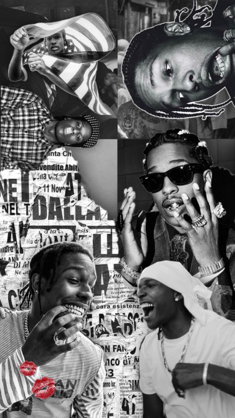 Asap Rocky Collage, Asap Rocky Wallpaper Iphone, Asap Rocky Wallpapers, A Ap Rocky Wallpaper, Best Theme For Android, Rocky Wallpaper, Rapper Pics, A$ap Rocky, Golf Wang