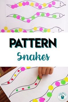 Snake Patterns Activ  Snake Patterns Activity for Preschoolers | Sandbox Academy Animal themed math activity for your preschool pre-k and kindergarten kid. #toddler #toddleractivity #easytoddleractivity #toddleractivities #preschoolactivities #homepreschoolactivity #playactivity #preschoolathome #kidsactivity #math #preschoolmath #prek Snake Activity, Reptiles Preschool, Zoo Activities Preschool, Zoo Animals Preschool, Zoo Lessons, Preschool Zoo Theme, Kindergarten Kid, Preschool Jungle, Jungle Activities