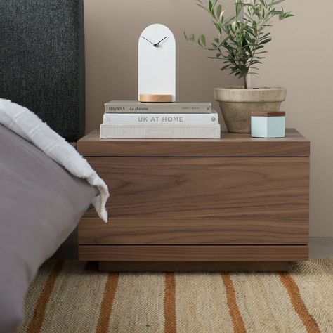 Boom 1 Drawer Nightstand Nightstand Color, All Modern Furniture, Black Nightstand, Contemporary Nightstand, Прикроватные Тумбочки, Modern Nightstand, Bedroom Furniture Design, End Tables With Storage, Bedroom Layouts