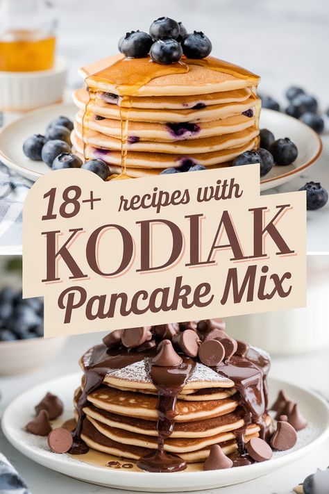 Whip up tasty treats with Kodiak pancake mix! These scrumptious recipes will make breakfast super fun. From fluffy pancakes to sweet muffins and delightful waffles. there’s something for everyone. Perfect for brunches and special mornings. these ideas will add a twist to your meals and bring smiles all around! Enjoy! Kodiak Breakfast Casserole, Kodiak Banana Pancakes, Kodiak Sheet Pan Pancakes, Fun Pancake Recipes, Kodiak Pancake Mix Recipes, Quick Oat Recipes, Peanut Butter Banana Pancakes, Cinnamon Roll Pancakes Recipe, Kodiak Pancakes