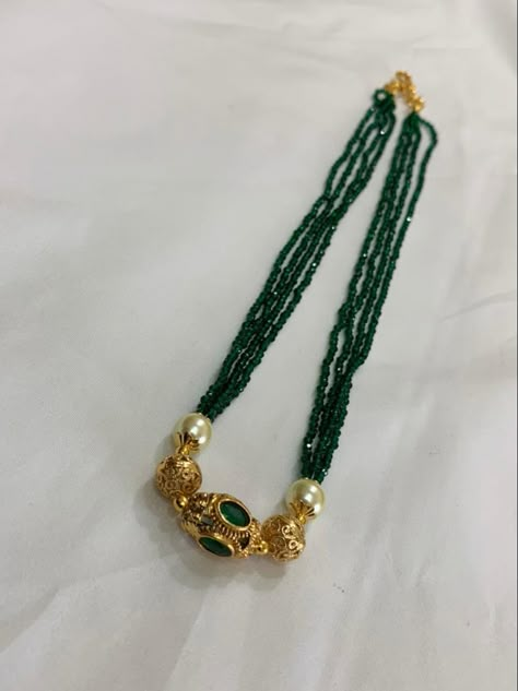 Emeralds Beads Jewellery Indian, Beads Necklace Indian Gold, Beads Jewelry Indian Gold, Pearl Bridal Jewelry Sets, Fashion Jewelry Necklaces Gold, Neck Pieces Jewelry, New Gold Jewellery Designs, Gold Earrings Models, Fancy Jewelry Necklace