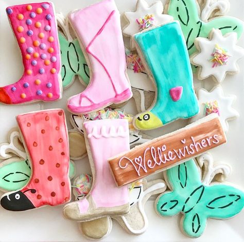 Stuart Goetke on Instagram: “Wellie Wisher cookies for the sweetest 6 year old! 💕   #decoratedcookies #welliewishers #americangirl #birthdaycookies #cookies” Wellie Wisher Birthday Party, American Girl Birthday, Birthday Cookie, Garden Party Birthday, American Girl Doll Clothes Patterns, Wellie Wishers, Birthday Cookies, 9th Birthday, Girl Doll Clothes