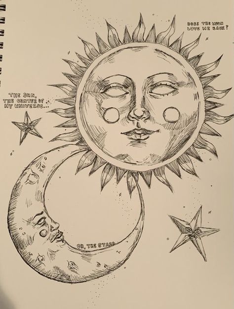 Sketch Ideas, Next Tattoo, Book Art Drawings, Art Tattoos, Sun And Moon, Drawing Inspo, A Drawing, Tattoo Art, Floral Art