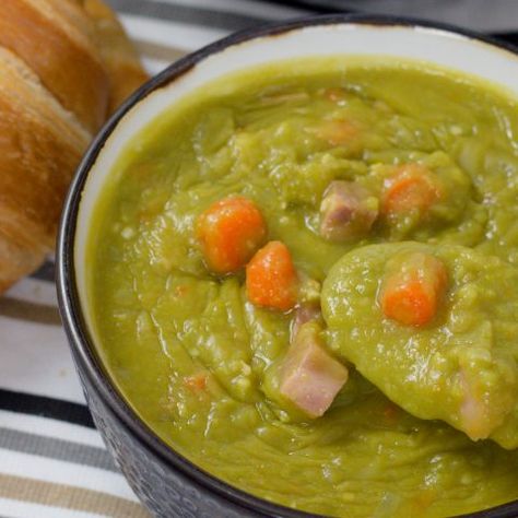 Instant Pot Split Pea Soup - Devour Dinner Leftover Ham Recipes Dinners, Dinners Instant Pot, Instant Pot Split Pea Soup, Instant Pot Split Pea, Split Pea Soup Recipe, Pea And Ham Soup, Split Peas, Leftover Ham Recipes, Ham Soup