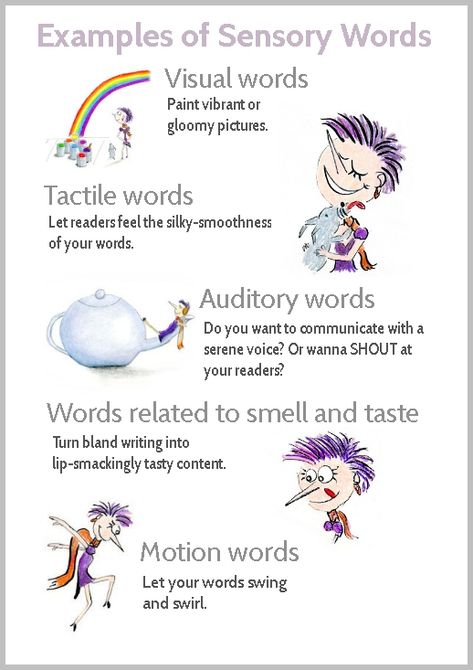 The Magic of Sensory Words (with a List of 75 Example Phrases) Sensory Language, Sensory Words, Power Words, Sensory Details, Literary Genre, Assignment Writing, Type Of Writing, Business Writing, Business Content