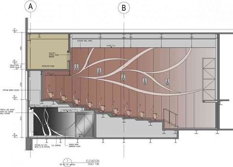 Theatre Plan, Cinema Architecture, Auditorium Design, Theater Architecture, Lecture Theatre, Cinema Design, Theatre Interior, Hotel Lobby Design, Church Interior Design