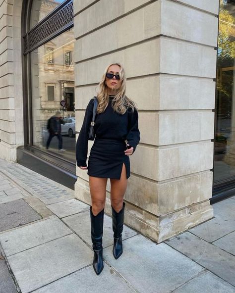 Georgia White on Instagram: "Fighting a loosing battle with the wind." Couple Date Night Outfits Casual, Mini Skirt Outfit Night, Black Mini Skirt Outfit Winter, Black Mini Skirt Outfit Night, Mini Skirt Winter Outfit, Black Mini Skirt Outfit, Outfit Ideas Black, Short Skirts Outfits, Black Skirt Outfits