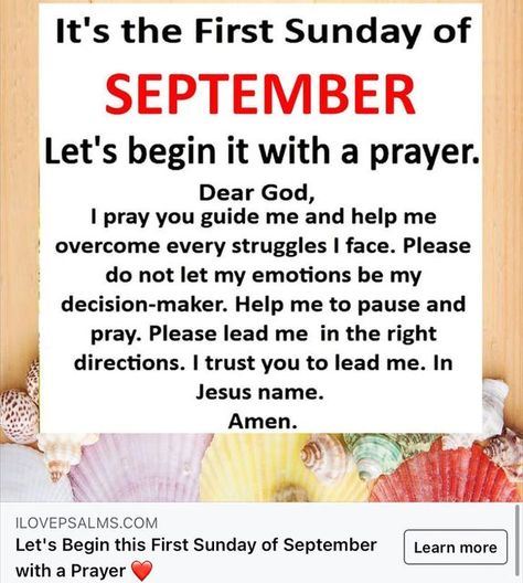 First Sunday Of September, Last Sunday Of The Month, First Sunday Of The Month Quotes, Thursday Morning Quotes, New Month Wishes, First Sunday, Gods Guidance, History Quotes, I Trusted You