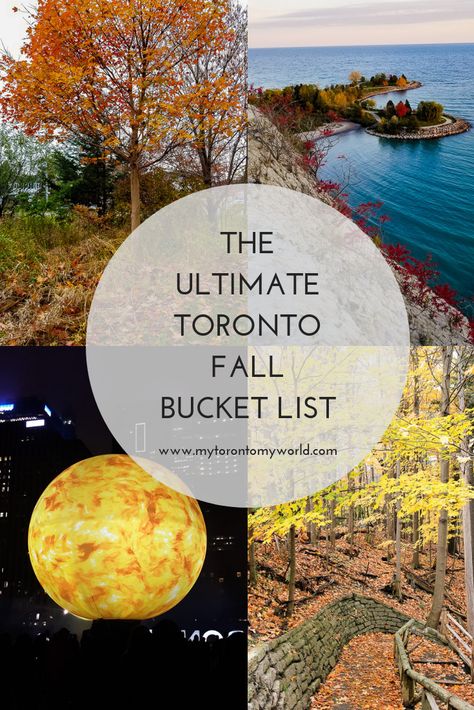 The Ultimate Toronto Fall Bucket List: 16 Things to in Toronto This Fall Toronto Things To Do In Fall, Things To Do In Toronto Canada In The Fall, Toronto Canada Fall, Toronto In Fall, Fall Locations, Toronto Nature, Toronto Bucket List, Toronto Fall, Fall List