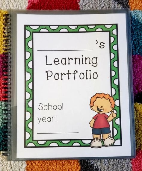 Preschool Portfolio Printables, Preschool Student Portfolio Ideas, Student Portfolios Preschool, Pre K Portfolio Ideas, Students Portfolio Ideas, Toddler Portfolio Ideas, Prek Portfolio Ideas, Kindergarten Portfolio Ideas, Student Portfolio Ideas