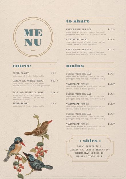 Menu Design Layout, Menu Vintage, Menu Design Inspiration, Cafe Menu Design, Menue Design, Menu Layout, Menu Inspiration, Menu Design Template, Restaurant Menu Template