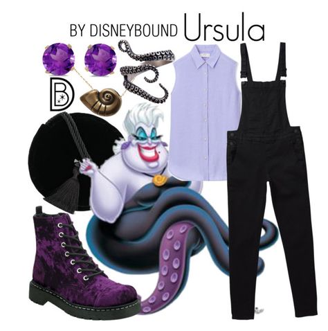 "Ursula" by leslieakay ❤ liked on Polyvore featuring Parlor, Disney, Uniqlo, T.U.K., BillyTheTree, disney, disneybound and disneycharacter Disney Villian Inspired Outfits, Disney Bound Villains, Mermaid Disneybound, Disneybound Ideas, Little Mermaid Outfit, Disney Character Outfits, Disney Bound Outfits Casual, Princess Inspired Outfits, Disney Clothing