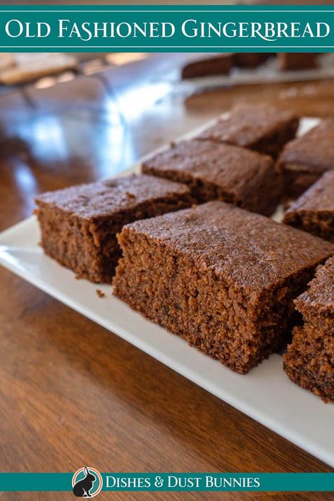 Gingerbread No Molasses, Ginger Bread Recipe Easy, Gingerbread Snacking Cake, Gingerbread Snack Cake, Gingerbread Recipe Uk, Gingerbread Without Molasses, Molasses Spice Cake, Gingerbread Recipes Easy, Gingerbread Cake Recipe Moist