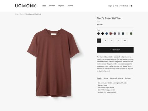 New Ugmonk - product page Google Sites Templates, Architecture Site Analysis, Web Site Template, Google Site Templates, Coffee Site, Dribbble Design, Template Cute, Ecommerce Web Design, Online Shop Design