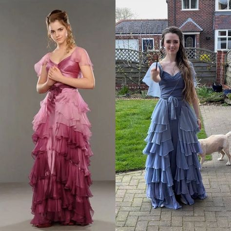 Hermoine Granger Prom Dress, Hermione Inspired Prom Dress, Hermoine Granger Yule Ball Dress, Hermione Granger Ball Dress, Hermione Prom Dress, Hermione Yule Ball Dress Blue, Hermoine Granger Dress, Yule Ball Dress Blue, Hermione Granger Dress