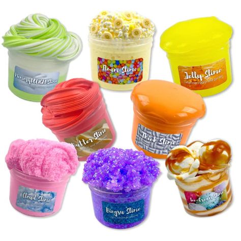 Slime Texture, Types Of Slime, Slime Supplies, Jelly Slime, Cloud Slime, Glossy Slime, Butter Slime, Slime Kit, Slime Shops