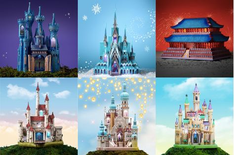 Disney Castle Collection, Disney Quote Posters, Castle Collection, Disney Princess Castle, Chihuahua Names, All Disney Princesses, Imperial Palace, Cinderella Castle, Princess Castle