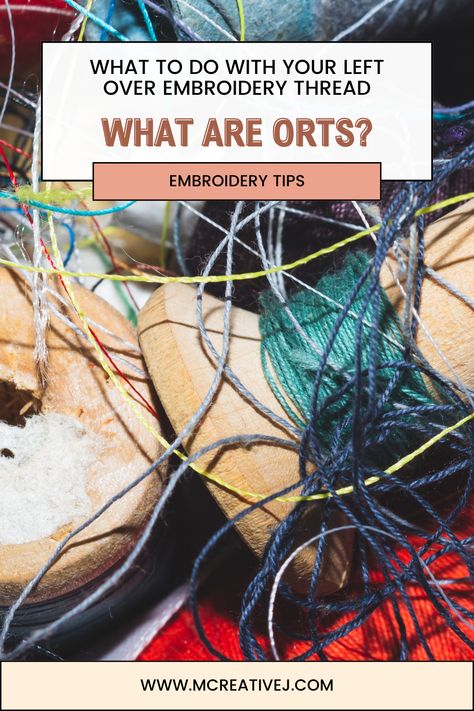 What are embroidery thread bits called? Do they have a special name? What do you do with them? Do you try to save them for another project? Throw them away?

After I had been embroidering for a few years, I started hearing the term orts. I wasn't really sure what it was being referred to or if I was missing something in translation. Turns out orts are thread bits! Beginner Hand Embroidery, Embroidery Punch Needle, Art Cross Stitch, Missing Something, Visible Mending, Embroidery Threads, Fiber Artist, Desert Plants, Create Words