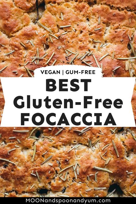 Easy and delicious gluten-free focaccia bread made with simple ingredients. Naturally vegan and xanthan gum free. Enjoy! Gluten Free Foccacia Bread, Gluten Free Focaccia, Foccacia Bread, Focaccia Bread, Homemade Gluten Free, Gluten Free Dairy Free Recipes, Gluten Free Dinner, Gluten Free Recipes Easy, Foods With Gluten