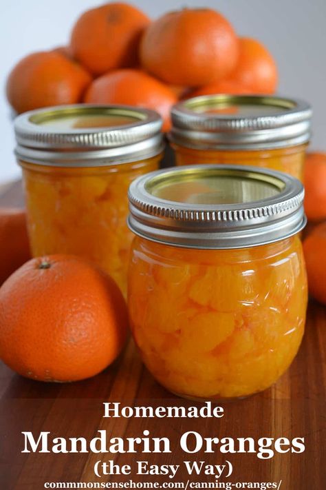 Canning oranges is safe to do with water bath canning or steam canner. You can use this same technique for other citrus fruits. How To Can Mandarin Oranges, Orange Canning Recipes, Preserving Mandarin Oranges, Dehydrated Mandarin Oranges, Canning Mandarins, Canning Clementines, Canned Mandarin Oranges Recipes, Canning Mandarin Oranges, Canned Oranges