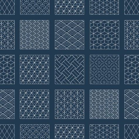 840+ Sashiko Stock Illustrations, Royalty-Free Vector Graphics & Clip Art - iStock | Sashiko stitching, Japanese sashiko, Sashiko mending Shashiko Embroidery Patterns Free, Sashiko Jeans, Boro Stitching, Sashiko Pattern, Sashiko Embroidery, Pola Sulam, Embroidery Vector, Japanese Embroidery, Embroidery Patterns Free