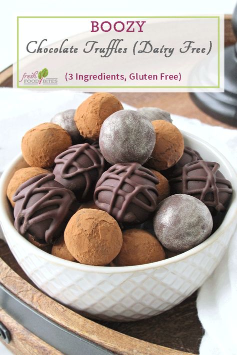 Spiked Desserts, Whiskey Truffles, Boozy Treats, Food Bites, Boozy Chocolate, Dairy Free Recipes Dessert, Healthy Chocolate Recipes, Delicious Paleo Recipes, Bites Recipes