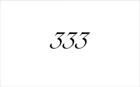 333 Tattoo Stencil, Number Tattoo Ideas Fonts, 333 Tattoo Design, 3 Tattoo Number, 333 Tattoo Fonts, 333 Tattoo Ideas, Chinese Unicorn, 333 Font, Number Tattoo Fonts