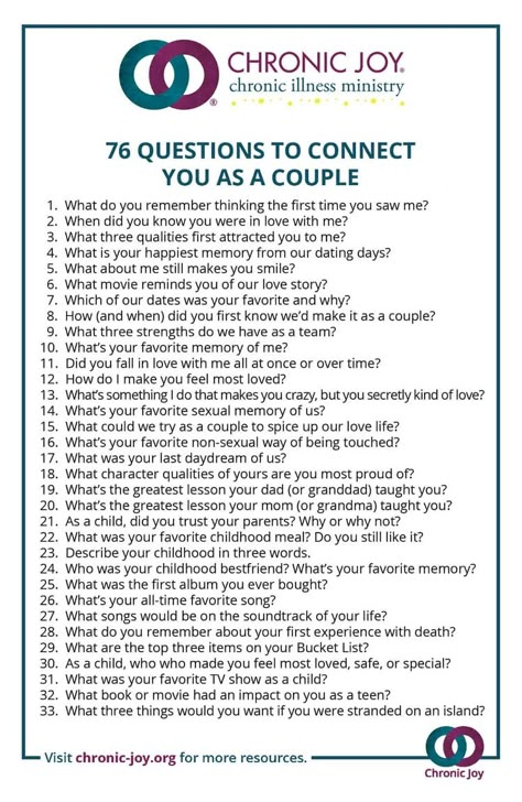 76 Questions to Connect You As A Couple FREE Printable • Chronic Joy® #ChronicJoy #MentalIllness #ChronicIllness #Marriage #Caregiver #InSicknessAndInHealth #Printable #ConnectingAsACouple Q And A Couple, Serious Questions For Couples, Marriage Meeting Printable, Couples Worksheets Free Printable, Q And A Questions Couple, Connecting Questions For Couples, Marriage Therapy Questions, Pre Marital Questions, Marriage Counseling Worksheets Free Printable