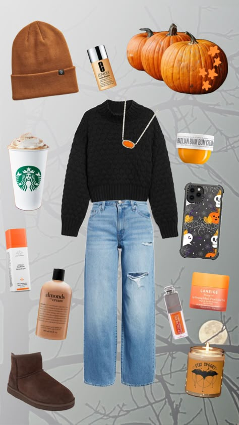 Fall Outfit Vibes, Preppy Outfits Halloween, Halloween Preppy Outfits, Fall Outfits Vision Board, Comfy Fall Outfits Preppy, Halloween Outfit Ideas Aesthetic, Halloween Inspo Aesthetic, Halloween Fall Outfits For Women, Fall Halloween Outfits Aesthetic