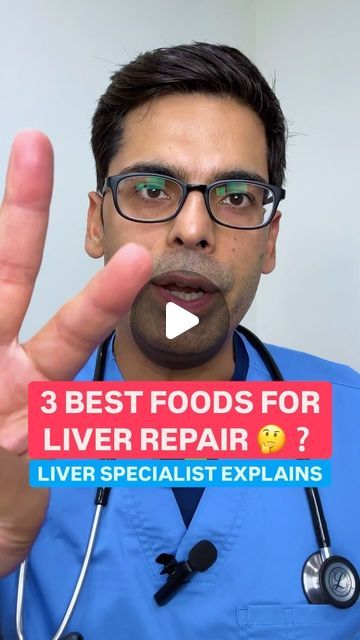 Saurabh Sethi MD | Gut Health & Weight Loss on Instagram: "3 Best Foods for Liver Repair ‼️🚀 Doctor Sethi   As a liver specialist, I see the impact of fatty liver disease every day.   Discover the 3 best foods for liver repair, backed by science. Learn how these powerful foods can support liver health and aid in recovery. Watch now to find out how you can give your liver the care it deserves!  Type “yes” if you like such content about Liver Health.  Share this with your family and friends ❤️ @doctor.sethi   Thank you for your interest in science-backed health tips!  #liverdetox #liverhealth" Best Food For Your Liver, Best Food For Liver, Foods For Liver, Liver Repair, Heal Your Liver, Liver Care, Liver Detox, Liver Health, Health Remedies