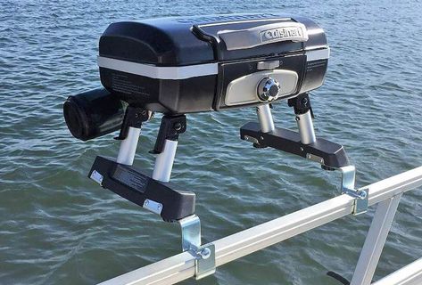 Boat Grill, Best Pontoon Boats, Camping Coffee Maker, Pontoon Boat Accessories, Camping Club, Motorcycle Camping Gear, Best Camping Gear, Tent Campers, Motorcycle Camping