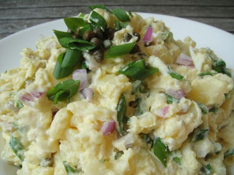 Tyler Florence Ultimate Potato Salad verdict: my go to, ultimate favorite potato salad! Tried and true! Tyler Florence Recipes, Florence Food, Tyler Florence, Potato Salad Recipe, Potatoe Salad Recipe, Chef Recipes, Cooking Dinner, Delicious Salads, Potato Recipes