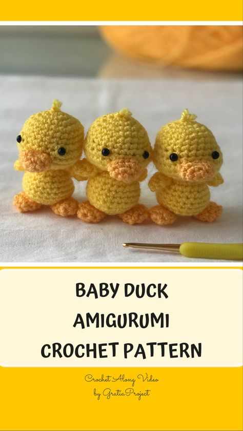 Duck Amigurumi, Viking Knit Jewelry, Crochet Ornament Patterns, Cozy Crochet Patterns, Baby Duck, Easter Crochet Patterns, Crochet Birds, Pola Amigurumi, Crochet Turtle