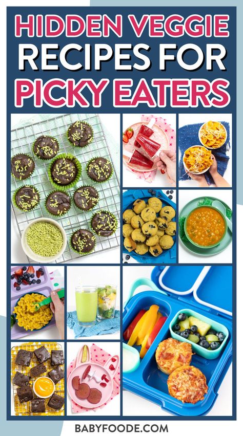 As a parent, you want your little one to love vegetables, but we all know that sometimes we need to sneak nutrients in! Here’s over 60 easy and healthy hidden veggies recipes for picky eaters that incorporate vegetables in a fun and playful way. Whether it’s in the form of pink beet pancakes or frozen in these green tropical smoothie popsicles, these recipes ensure your little one is excited to eat colorful food! Veggie Recipes For Toddlers, Hidden Veggie Recipes, Beet Pancakes, Hidden Vegetable Recipes, Recipes For Toddlers, Recipes For Picky Eaters, Kids Veggies, Toddler Picky Eater, Picky Toddler Meals