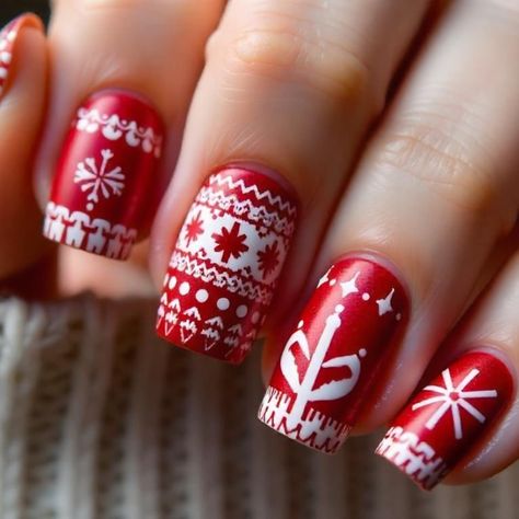 Get ready to dazzle this holiday season! Our brand-new Christmas-themed nail designs are here to add festive flair to your nails. Whether you’re into classic reds, sparkling greens, or fun winter motifs, we have something special for you. Tag a friend who loves holiday nails and let’s make this season extra merry! 🎄✨ #ChristmasNails #HolidayNailArt #FestiveManicure #nailart #NailYourStyle #NailExtensions #nail #nailsnailsnails #nails #naildesign #NailArt #nail Nordic Christmas Nails, Christmas Sweater Nails, Festive Manicure, Christmas Outfit Ideas, Christmas Nails Easy, Sweater Nails, Nails Easy, Holiday Nail Art, Holiday Vibes