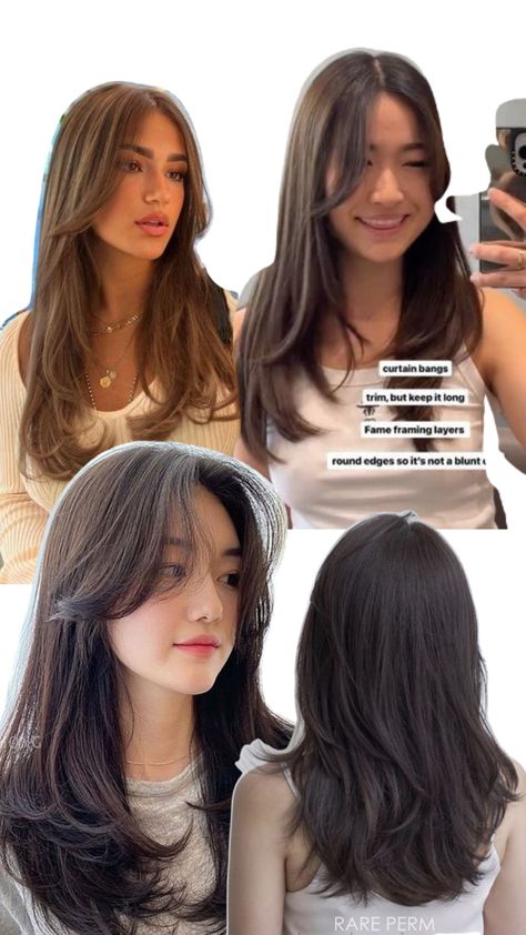 Easy Hairstyles For Thick Hair, Hair Style Korea, Straight Hair Cuts, 90s Hairstyles, Haircuts For Medium Hair, Hair Dresser, Easy Trendy Outfits, Haircuts For Long Hair, Long Hair Cuts