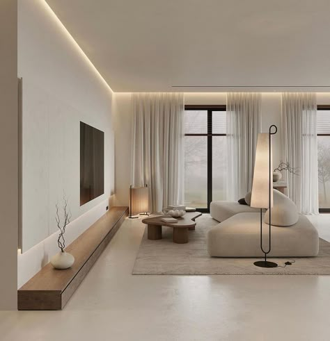 Minimalist Living Room Decor, Home Hall Design, Ceiling Design Living Room, Modern Minimalist Living Room, Living Room Styles, 아파트 인테리어, Minimalist Interior Design, Home Design Living Room, Minimalist Home Decor