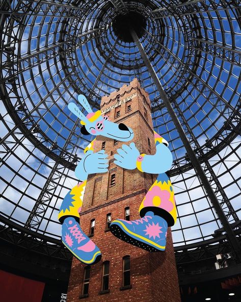 Sooo beyond excited to launch this one! I’ve taken over Melbourne Central this month with 🌼 Ernie – a larger-than-life inflatable art… | Instagram Larger Than Life, Support Illustration, Interactive Art Installation, Collage Scrapbook, Conceptual Design, Photoshop Design, Freelance Illustrator, Painting Photos, Editorial Illustration