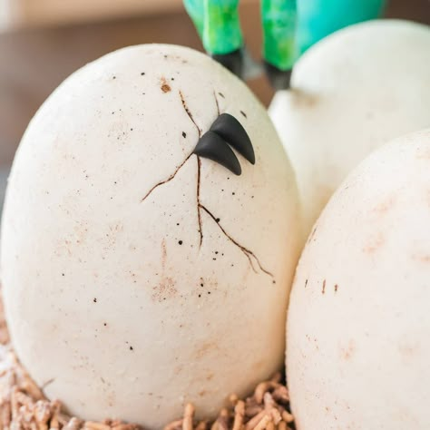 Dinosaur Egg Birthday Cake, Dinosaur Egg Cookies, Dino Egg Cake, Dinosaur Egg Cake, Dinosaur Birthday Theme, Dino Cake, Dino Eggs, Dinosaur Egg, No Egg Cookies