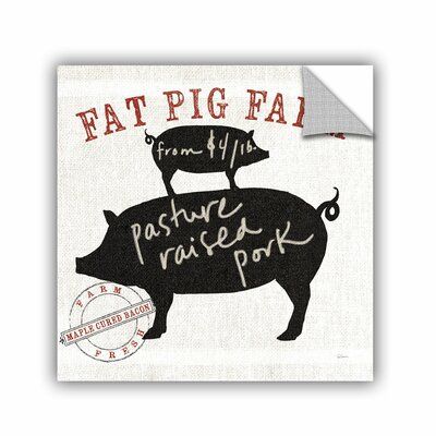 Pig Signs, Metaverse Art, Pig Graphic, Removable Wall Art, Pig Farming, Black Framed Wall Art, Vintage Advertisement, Mural Wall Art, Wood Print