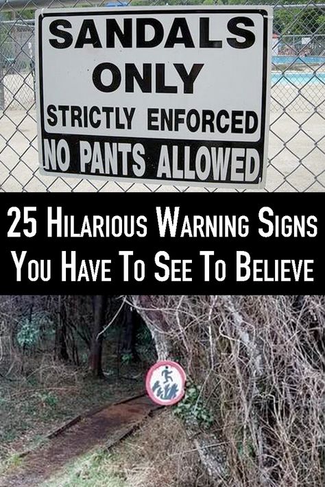 Clearly, not all signs are created equal. Some of these signs contain strange wording, weird drawings, or maybe they’re just placed in an odd location. Keep reading to see the best and the worst funny warning signs in America. Funny Fun Facts Hilarious, Funny Road Signs Hilarious, Humor Funny Hilarious Laughing So Hard, Funny Holiday Signs, Funny Picture Quotes Humor, Ironic Signs, Funny Signs Humor, Funny Wifi Names, Military Alphabet